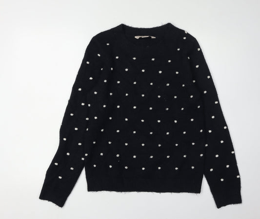 Womens UK Size 10 Mauvette Black Pullover Jumper