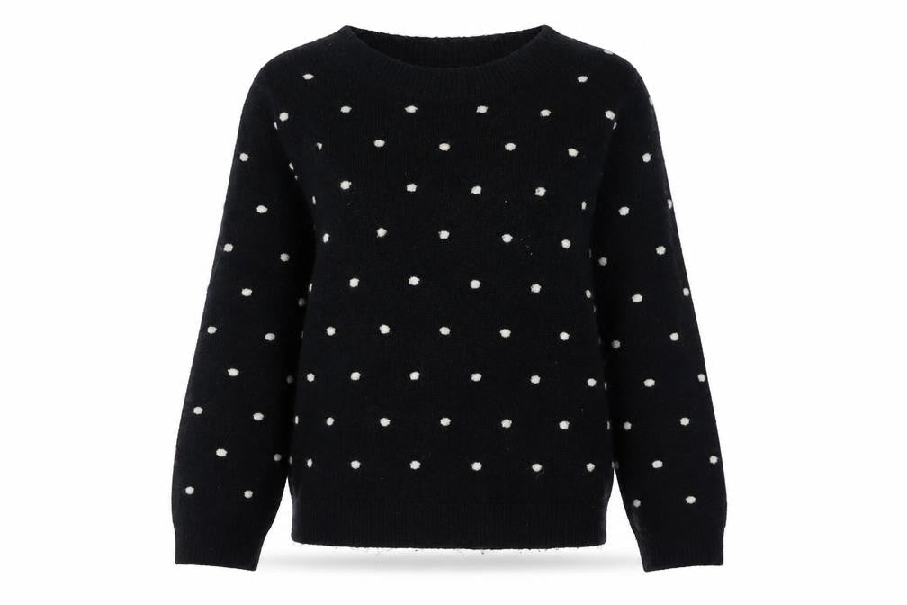 Womens UK Size 10 Mauvette Black Pullover Jumper