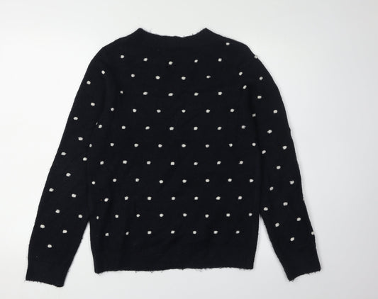 Womens UK Size 10 Mauvette Black Pullover Jumper