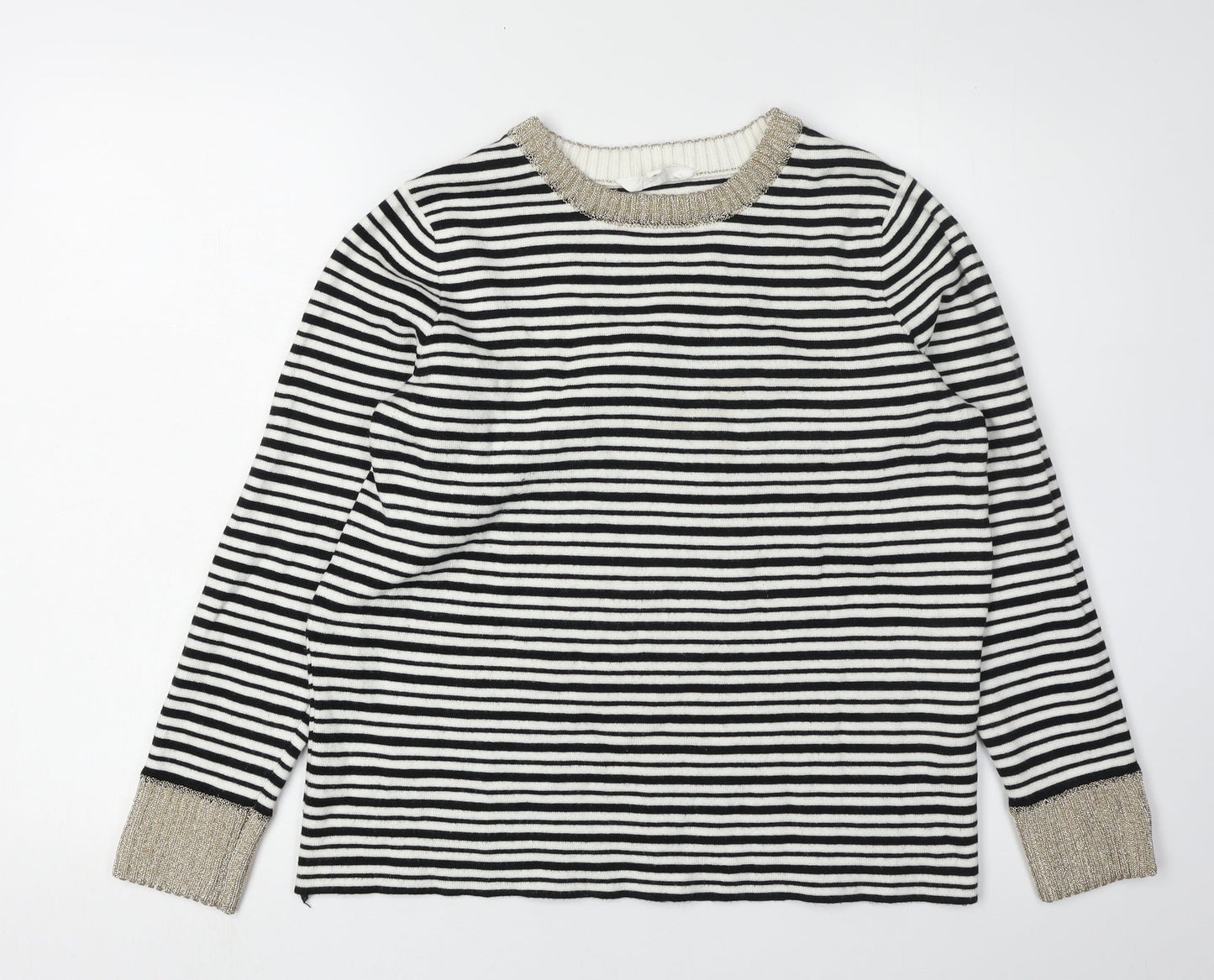 Nine Savannah Miller Women's Stripe Pullover Jumper Size 14