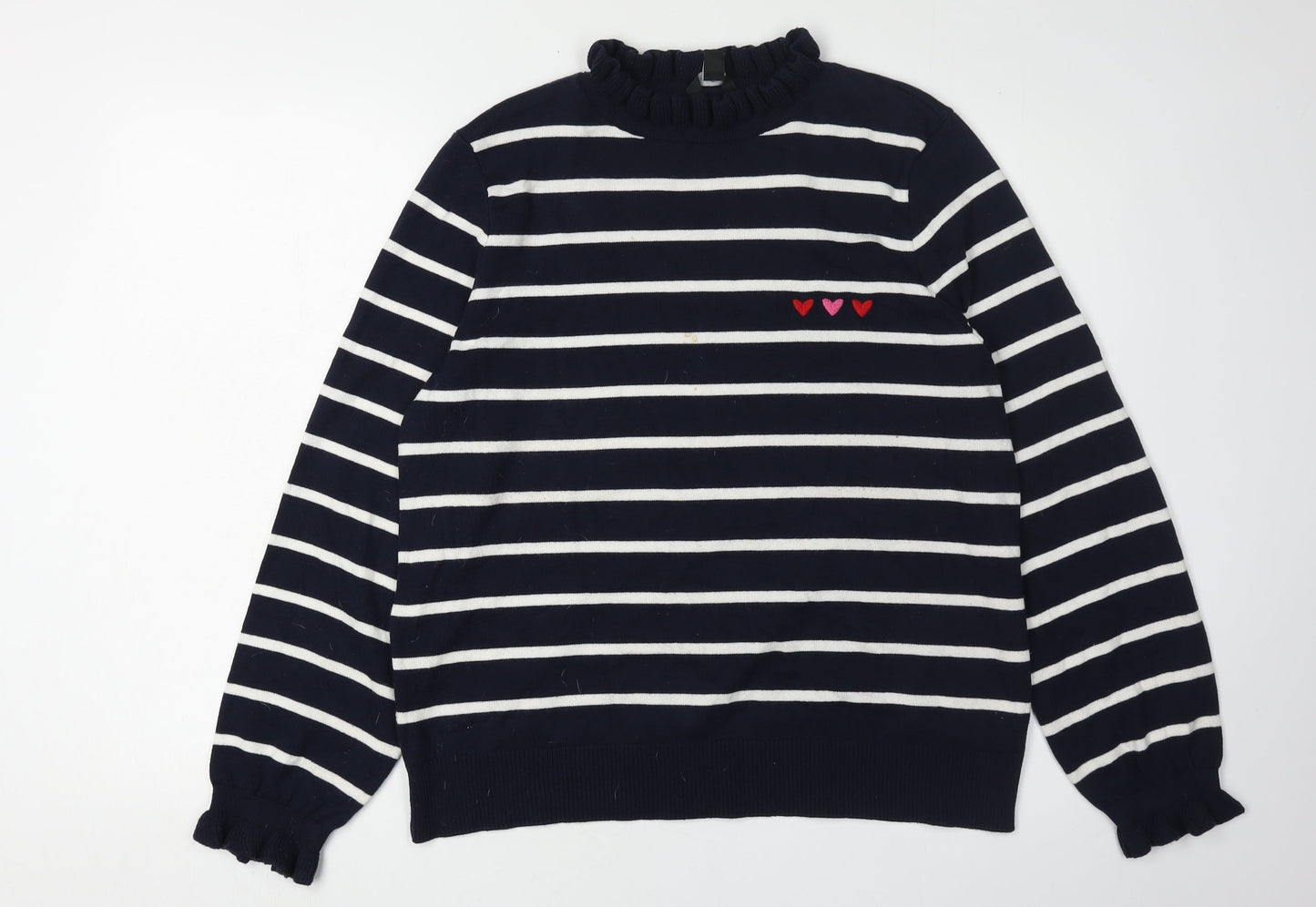 Womens UK Size 16 M&Co Blue Pullover Jumper