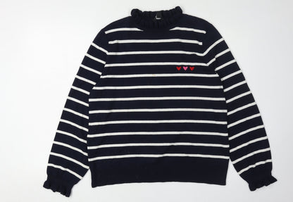 Womens UK Size 16 M&Co Blue Pullover Jumper
