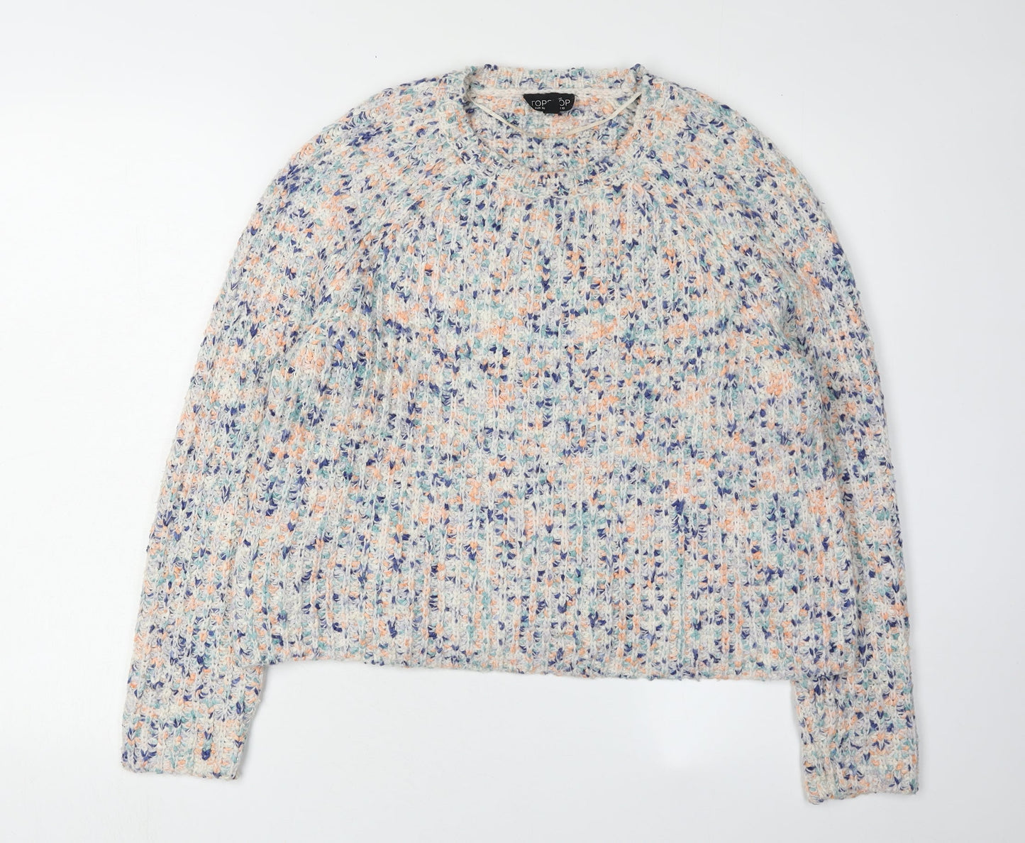 Womens UK Size 10 Topshop Multicoloured Pullover Jumper