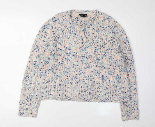 Womens UK Size 10 Topshop Multicoloured Pullover Jumper