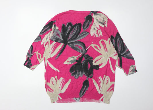 Womens UK Size UK 12 NEXT Pink Pullover Jumper