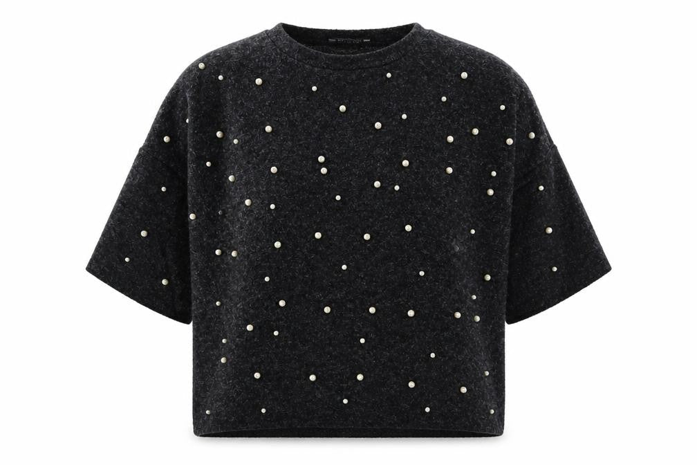 Womens UK Size S Zara Trafaluc Black Pullover Jumper