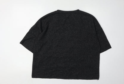 Womens UK Size S Zara Trafaluc Black Pullover Jumper