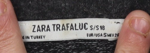 Womens UK Size S Zara Trafaluc Black Pullover Jumper