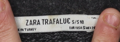 Womens UK Size S Zara Trafaluc Black Pullover Jumper