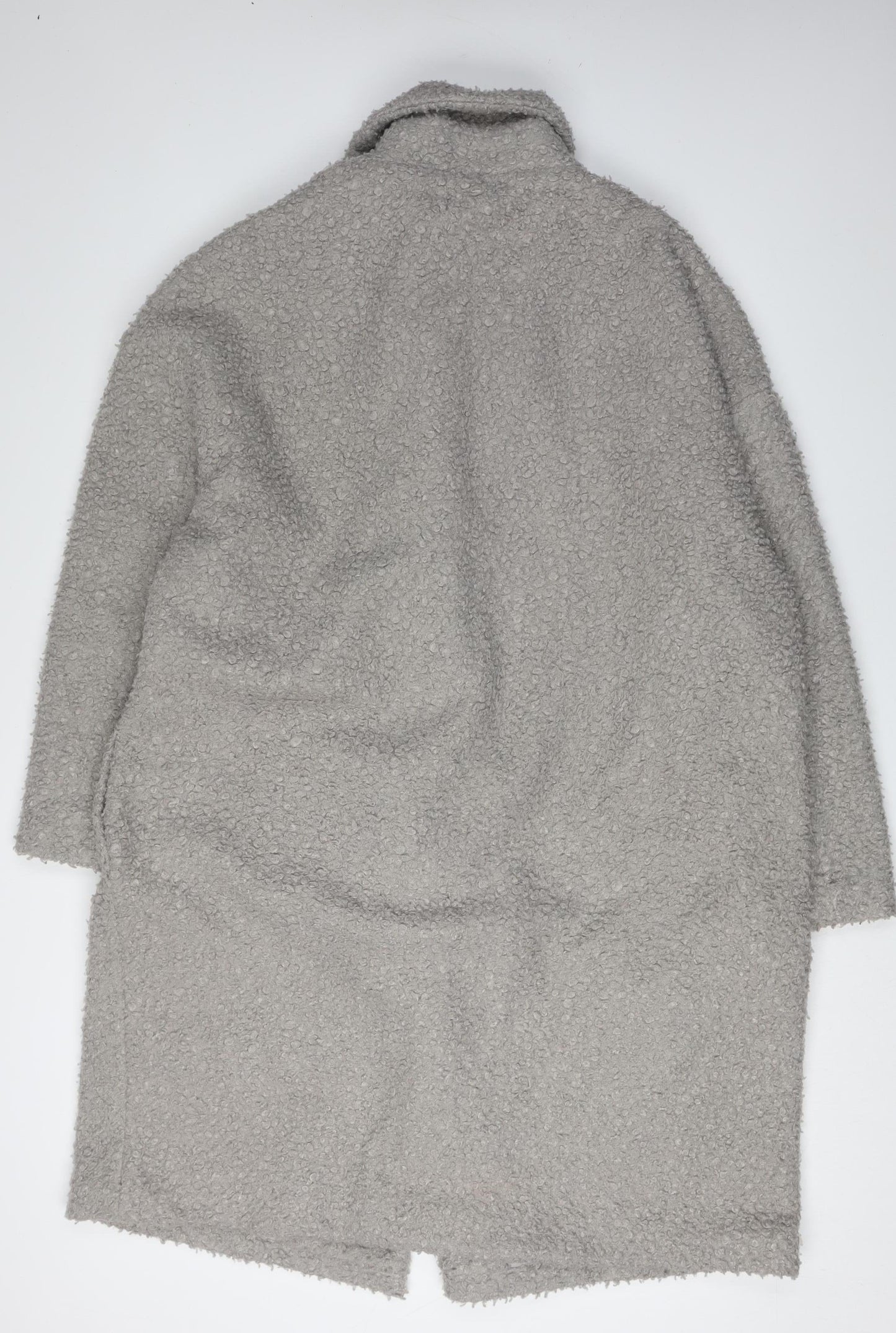 Glamorous Women's Grey Button Coat, Size 18, Mid-Length