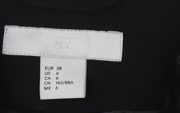 H&M Women’s Black Blazer, Size 10, Lined, Business