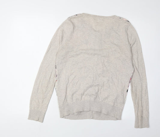 Womens UK Size 12 NEXT Beige Cardigan Jumper