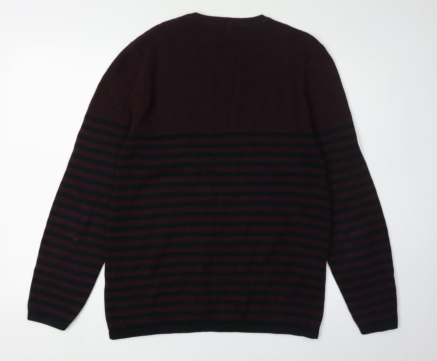 Red Herring Men's Multicoloured Striped Pullover M