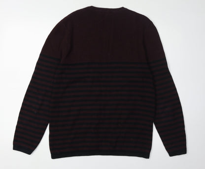 Red Herring Men's Multicoloured Striped Pullover M