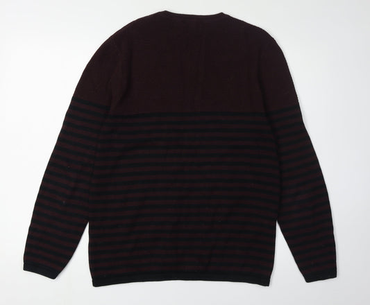 Red Herring Men's Multicoloured Striped Pullover M