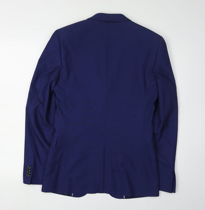 Mens UK Size 36 Topman Regular Blue Suit Jacket