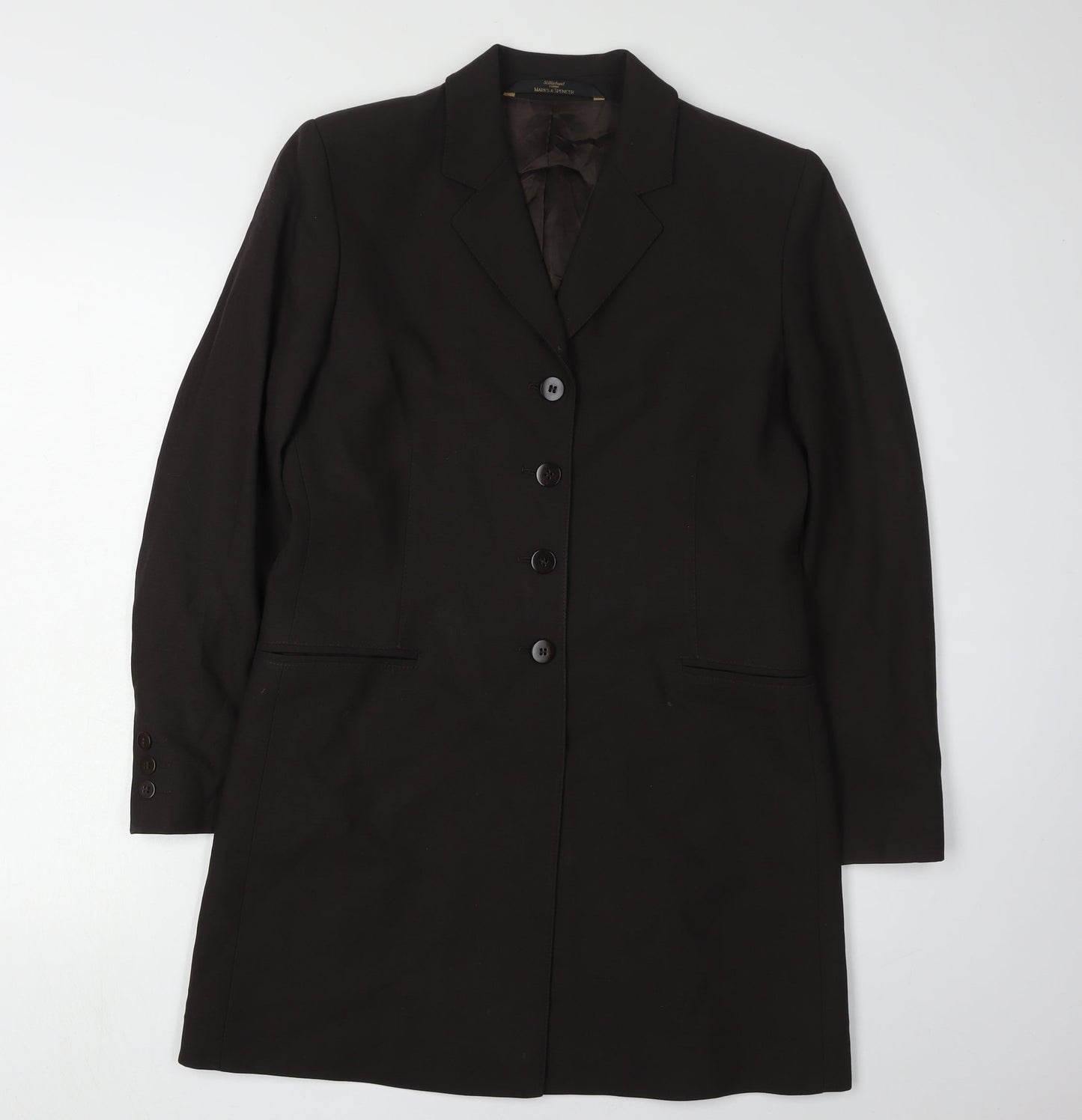 Marks and Spencer Women's Black Blazer, Size 10, Petite Fit
