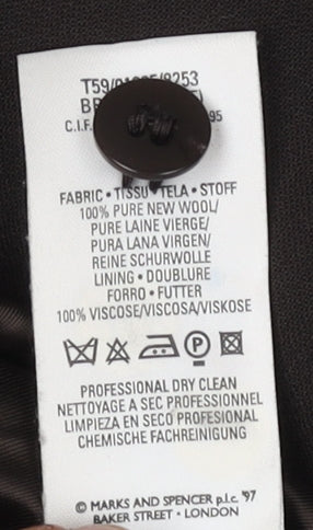 Marks and Spencer Women's Black Blazer, Size 10, Petite Fit