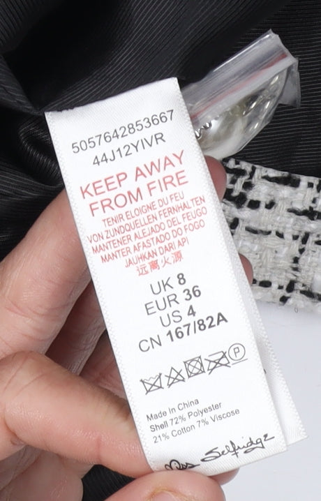 Miss Selfridge Women’s Multicoloured Blazer Size 8