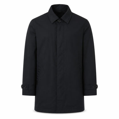 Mens UK Size M Marks and Spencer Black Overcoat