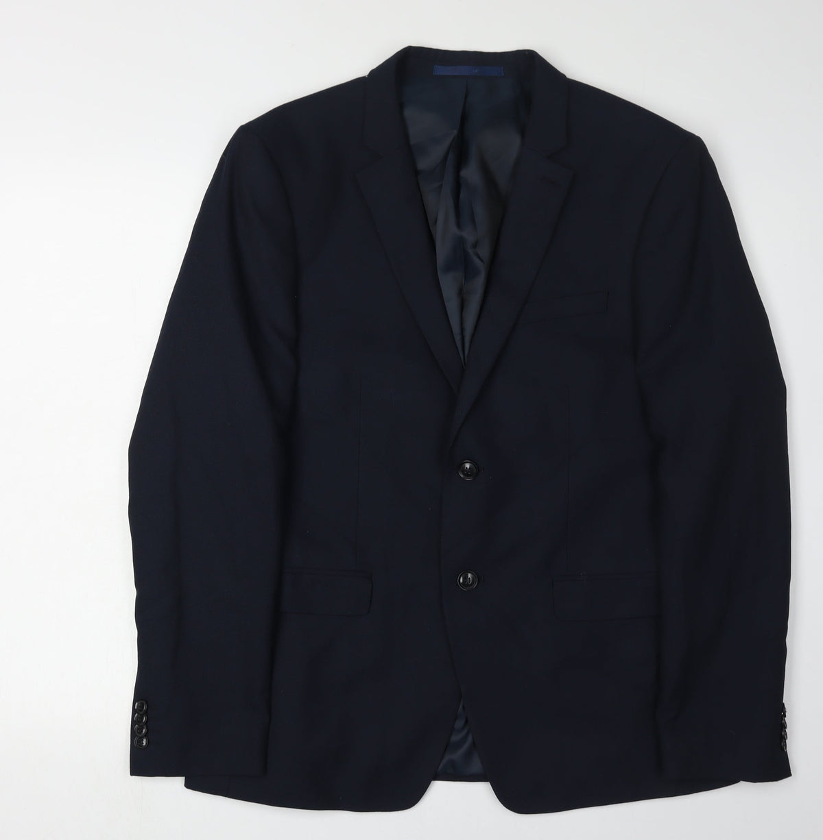 Mens UK Size 42 Topman Regular Blue Suit Jacket