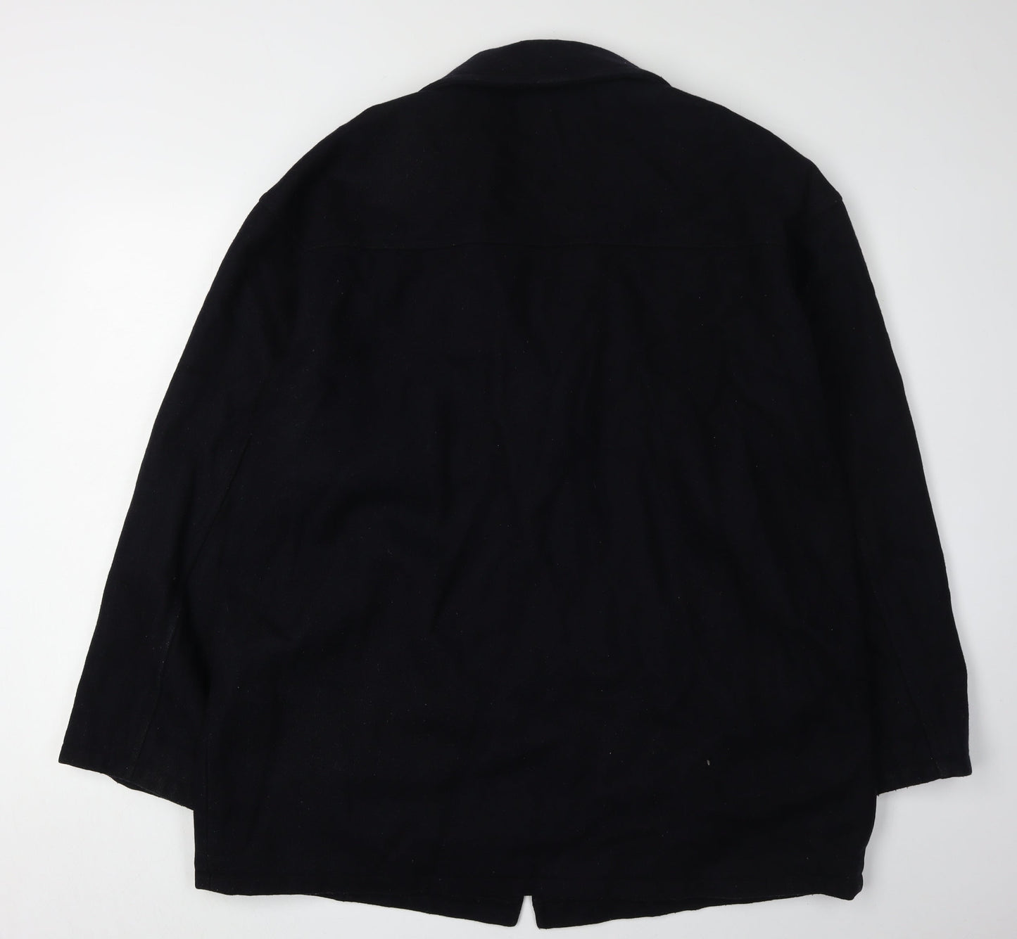 Mens UK Size XL Stone River Tradition Black Overcoat