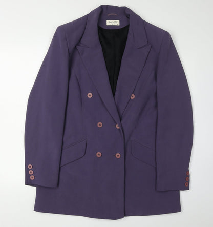 Kaliko Women's Purple Double-Breasted Blazer Size 16