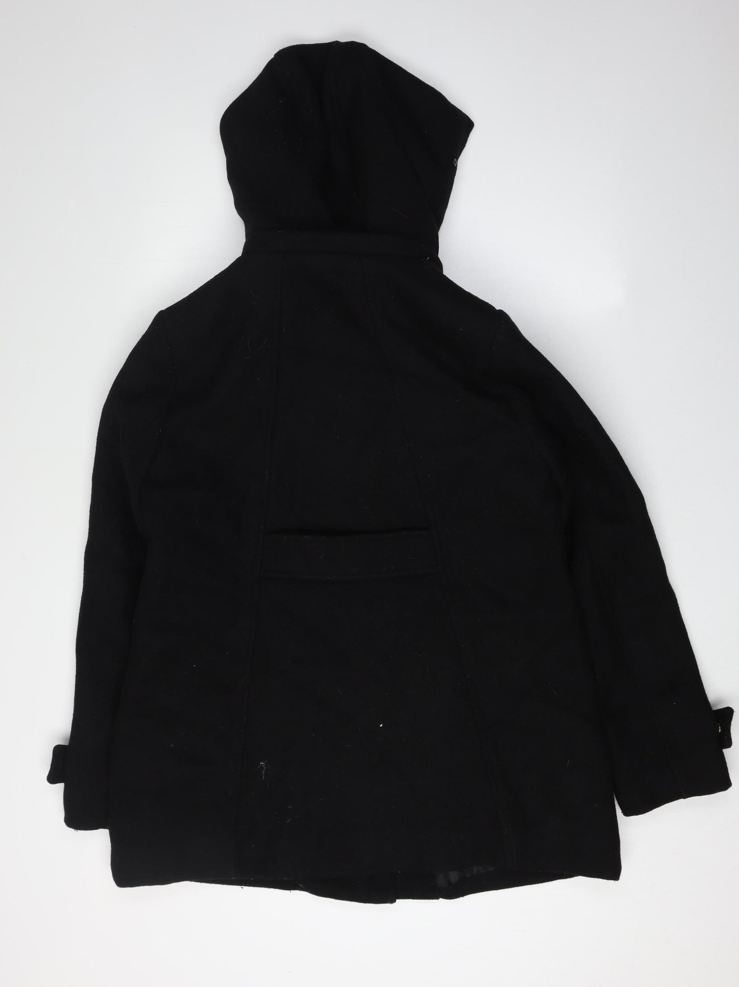 La Redoute Women's Black Hooded Wool Coat Size 12
