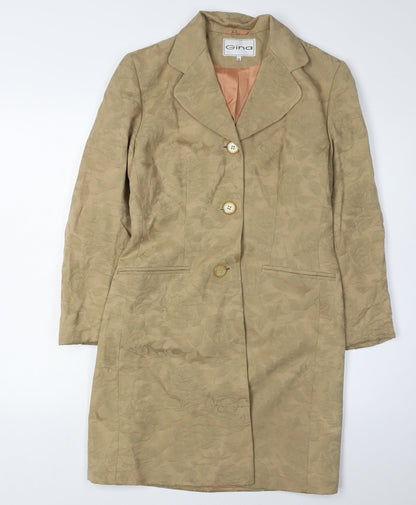 Womens UK Size 10 Gina Beige Overcoat