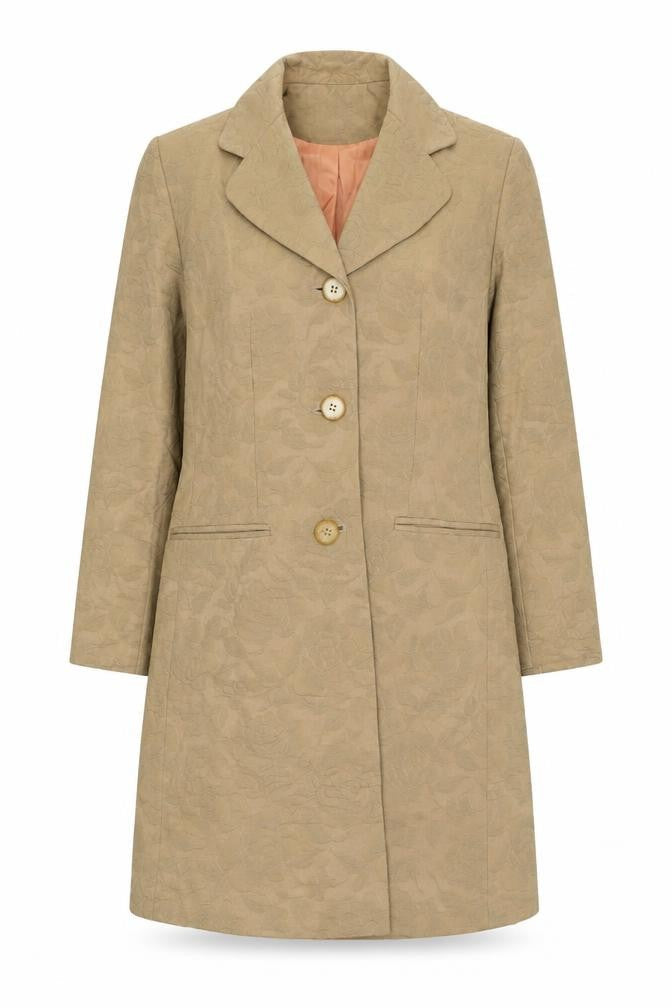 Womens UK Size 10 Gina Beige Overcoat