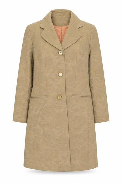 Womens UK Size 10 Gina Beige Overcoat