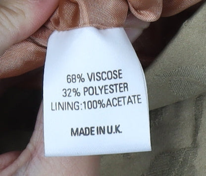 Womens UK Size 10 Gina Beige Overcoat