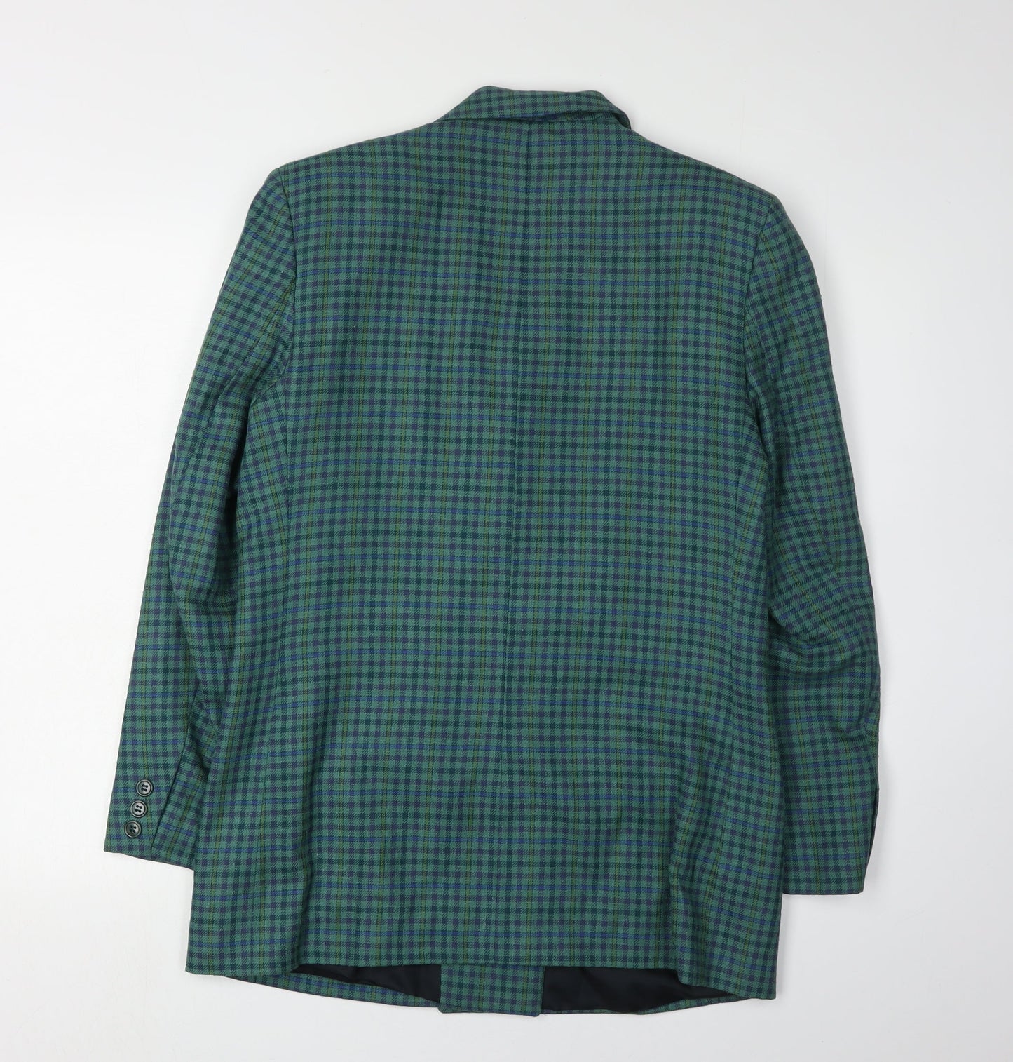 James Meade Women's Green Check Blazer Size 10