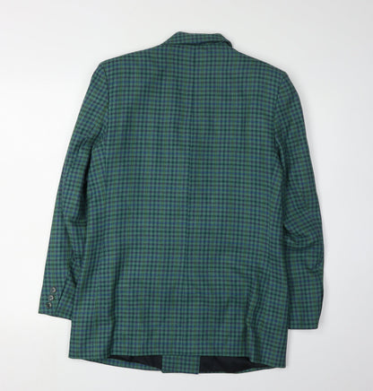 James Meade Women's Green Check Blazer Size 10