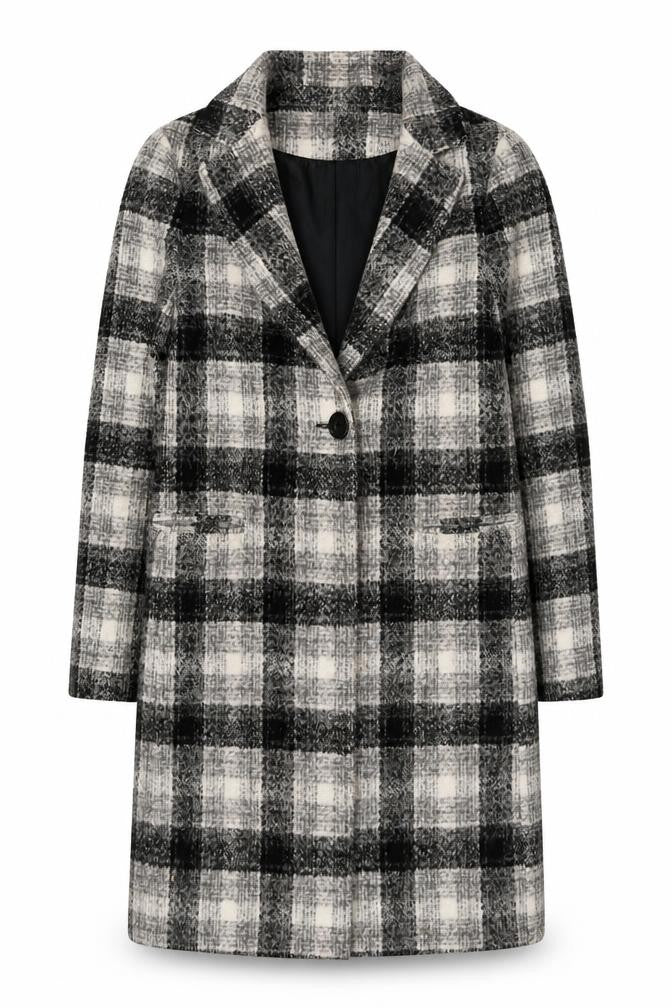 Womens UK Size 6 New Look Black Overcoat