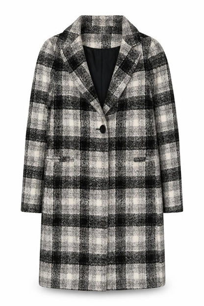 Womens UK Size 6 New Look Black Overcoat
