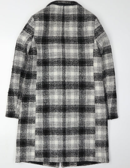 Womens UK Size 6 New Look Black Overcoat