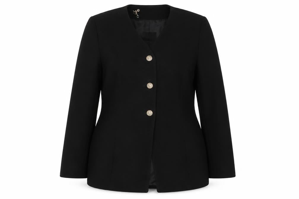 Womens UK Size 14 Viyella Petites Black Suit Jacket