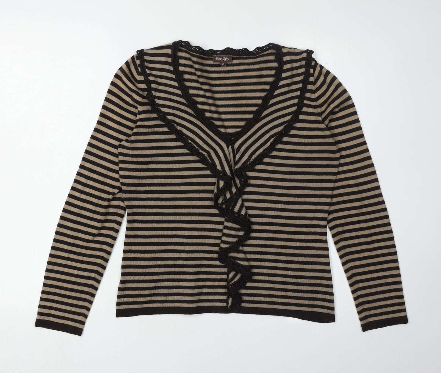 Womens UK Size 10 Phase Eight Black Cardigan Jumper