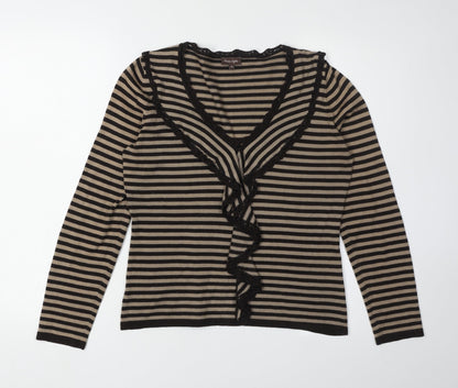 Womens UK Size 10 Phase Eight Black Cardigan Jumper