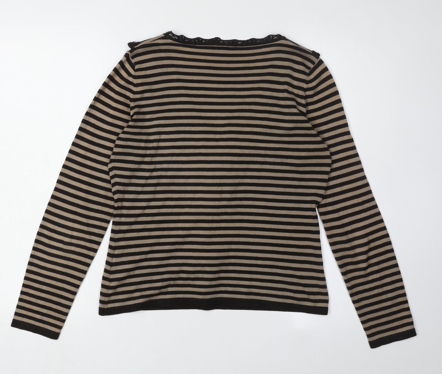 Womens UK Size 10 Phase Eight Black Cardigan Jumper