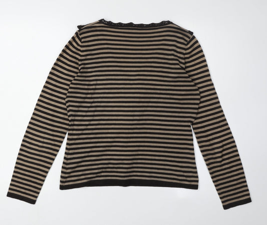 Womens UK Size 10 Phase Eight Black Cardigan Jumper