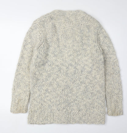 Womens UK Size M Oasis Ivory Cardigan Jumper