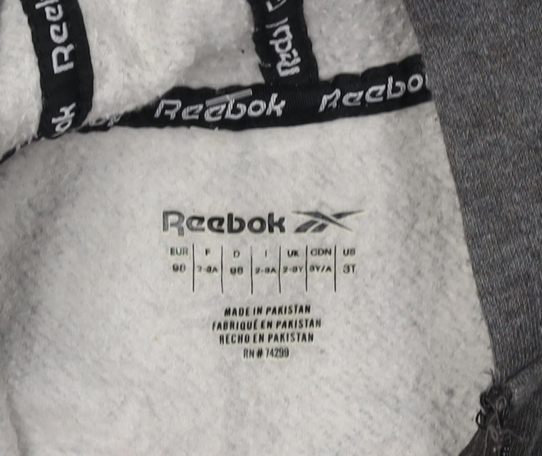 Reebok Boys Grey Full Zip Hoodie Size 2 Years