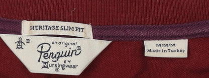 Original Penguin Men's Red Polo M Slim Fit Jersey