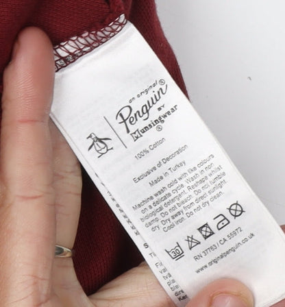 Original Penguin Men's Red Polo M Slim Fit Jersey