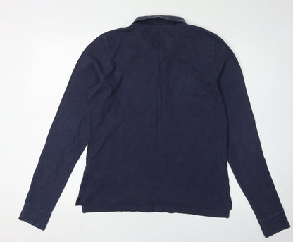 Ralph Lauren Sport Men's Blue Long Sleeve Polo XL