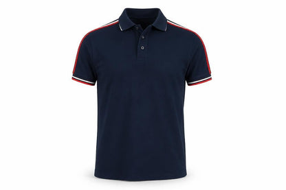Threadbare Men's Blue Polo Shirt M with Logo Embellishment