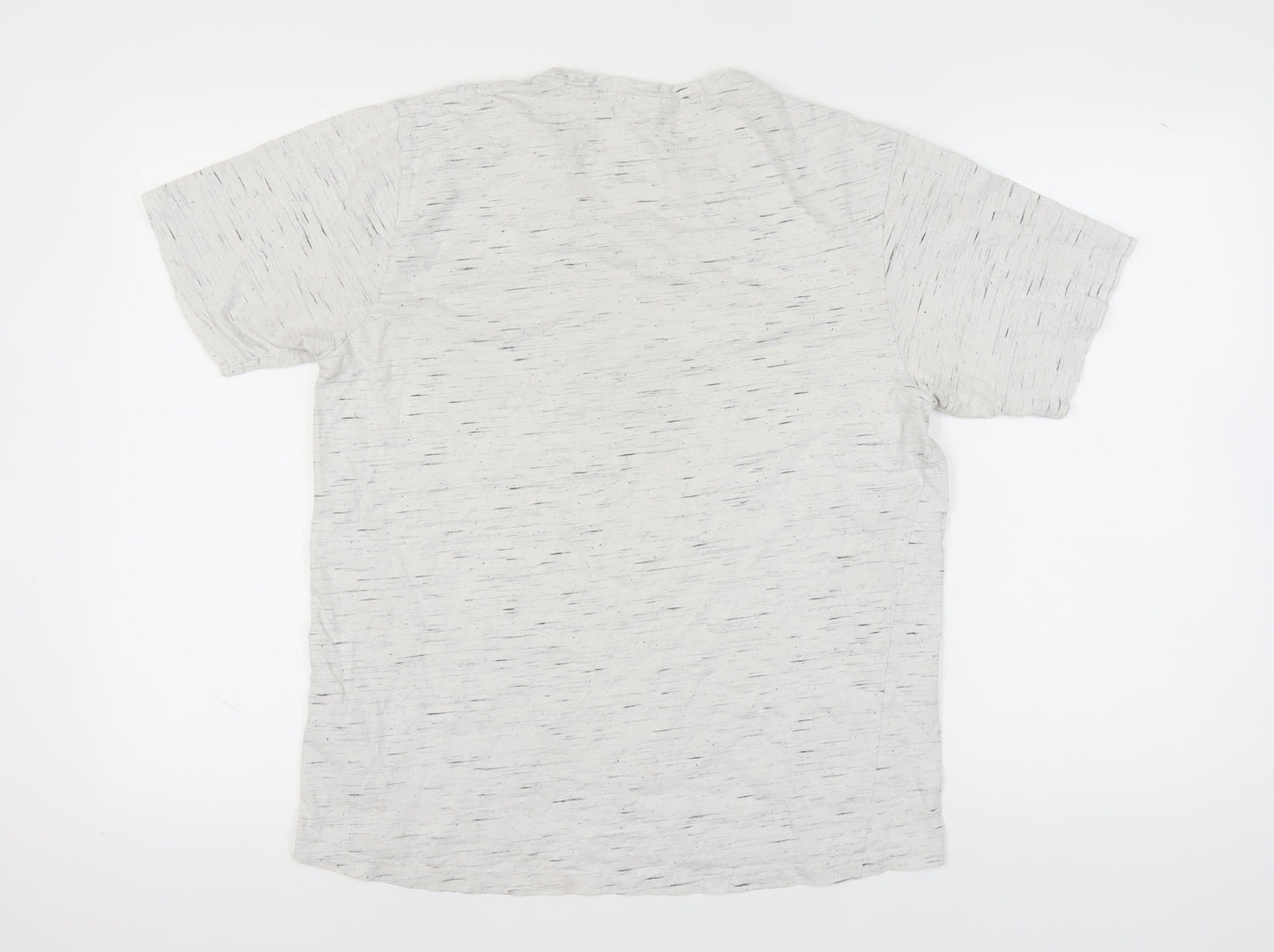 Lindbergh Men's White Crew Neck T-Shirt, M, Short Sleeve
