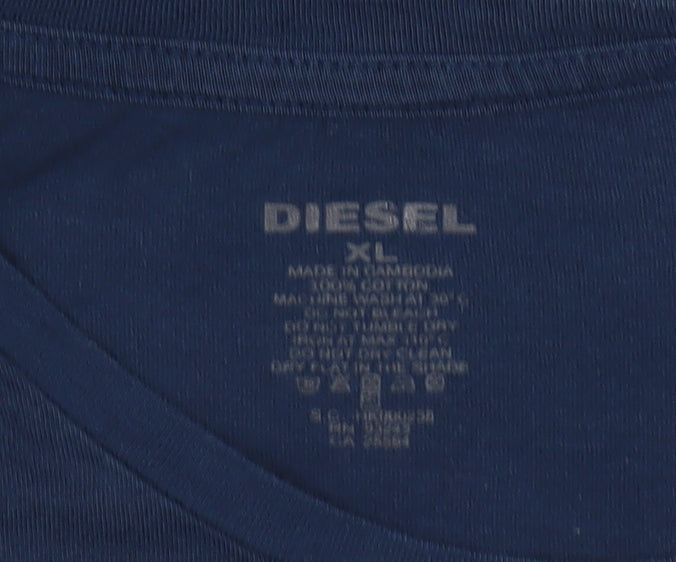 Mens UK Size XL Diesel Blue  T-Shirt